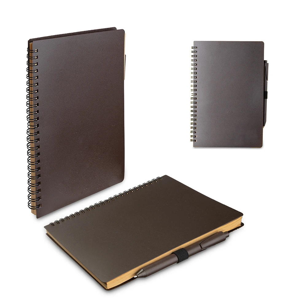 Caderno A5 Ecológico com Capa de Café