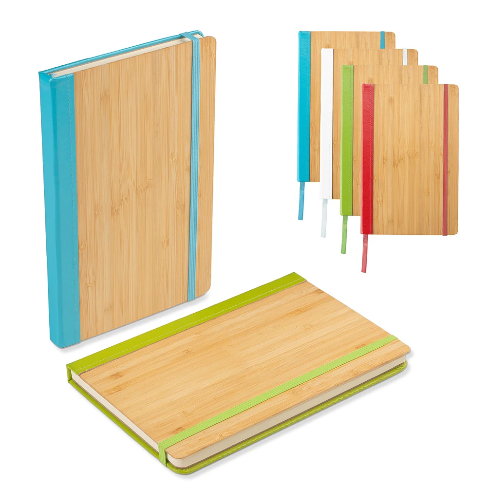 Caderno A5 com Capa em Bambu e PU