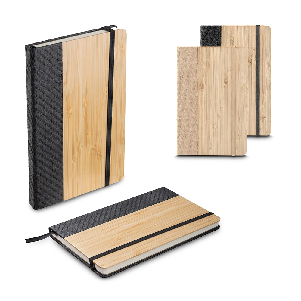 Caderno A5 com Capa em Bambu